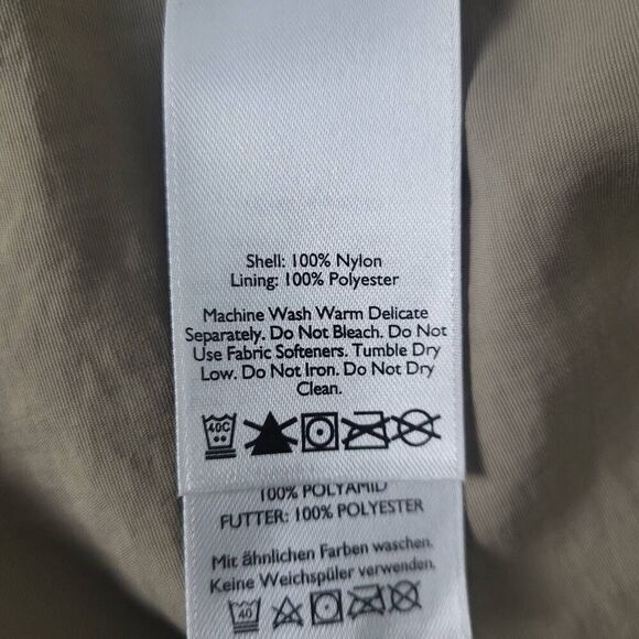 Eddie Bauer Womens Small Full Zip Snap Front Beige Khaki Vest Flap Pockets Lined - Picture 4 of 6